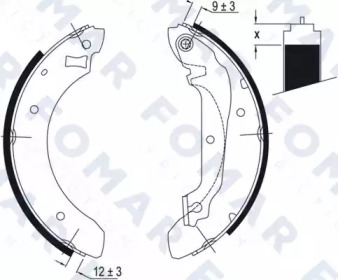 Комлект тормозных накладок FOMAR Friction FO 0385